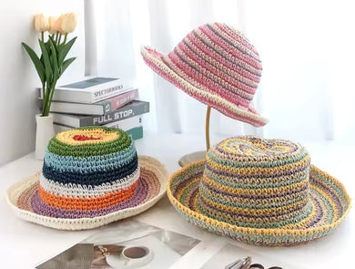 Summer Vibes Straw Hat, Crochet